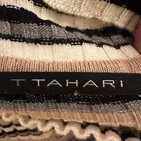 Women's Striped Turtleneck Sweater Mini Dress Size XS l Cozy Cozycore - Picture 7 of 8